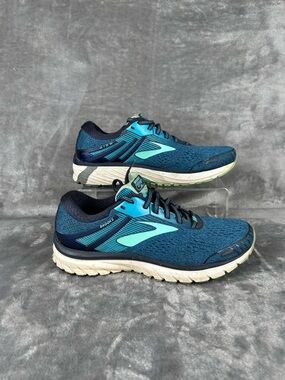 BROOKS Adrenaline GTS 18 Teal Blue Womens 8 Running Shoes Trainers Sneakers